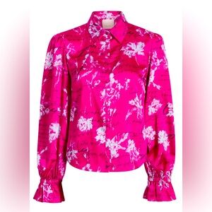 Cinq-a-Sept - WARM CARNATION LONG SLEEVE FIONA TOP